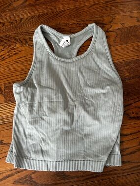 90 Degree By Reflex Rib Seamless Nicola Tank in Sage Green